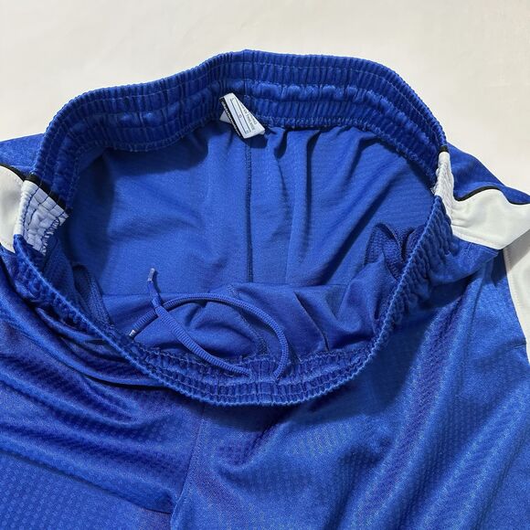 VINTAGE Nike Basketball Shorts Mens Large Blue White Dazzle Shimmer Y2K 00s - Picture 9 of 11